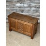 Antique Carved English Oak Chest C1900