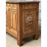 Antique Carved English Oak Chest C1900