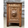 Antique Carved English Oak Chest C1900