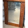 Vintage 20th Century Art Deco Style Oak Mirror