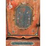 Beautiful Naive 18th Century Austrian Painted Marriage Cabinet C1788