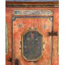 Beautiful Naive 18th Century Austrian Painted Marriage Cabinet C1788