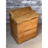 Antique Victorian Waxed Pine Log Bin