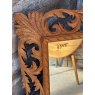Vintage 20th Century Intricately Carved Oak Wall Mirror