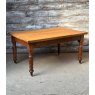 Early 20th Century Solid English Oak Dining Table