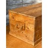 Antique Victorian Stripped Pine Rustic Blanket Box