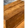Antique Victorian Stripped Pine Rustic Blanket Box