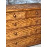 Antique Victorian Flame Mahogany Large Chest of Drawers