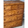 Antique Victorian Flame Mahogany Large Chest of Drawers