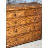 Antique Victorian Flame Mahogany Large Chest of Drawers