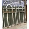 Reclaimed 1930's Large Galvanised Cast Iron Arched Window Frames