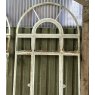 Reclaimed 1930's Large Galvanised Cast Iron Arched Window Frames