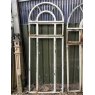 Reclaimed 1930's Galvanised Cast Iron Arched Window Frame