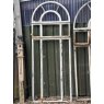 Reclaimed 1930's Galvanised Cast Iron Arched Window Frame