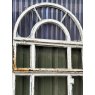 Reclaimed 1930's Galvanised Cast Iron Arched Window Frame