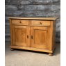 Vintage Early 20th Century Rustic Waxed Pine Cupboard