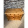Vintage Early 20th Century Rustic Waxed Pine Cupboard