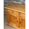 Vintage Early 20th Century Rustic Waxed Pine Cupboard