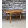Antique Victorian Waxed Pine Swivel Extending Dining Table