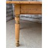Antique Victorian Waxed Pine Swivel Extending Dining Table