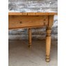Antique Victorian Waxed Pine Swivel Extending Dining Table