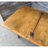 Antique Victorian Waxed Pine Swivel Extending Dining Table