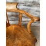 Stunning Antique English Elm Smokers Bow Armchair C1900
