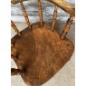 Antique 19th Century English Beech & Elm Smokers Bow Armchair