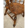 Antique 19th Century English Beech & Elm Smokers Bow Armchair
