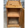 Antique Victorian Waxed Pine Bedside Cupboard