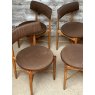 Retro G-Plan Teak Framed Upholstered Dining Chairs