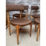 Retro G-Plan Teak Framed Upholstered Dining Chairs