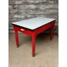 Unusual Painted Victorian Tin Topped Table