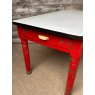 Unusual Painted Victorian Tin Topped Table