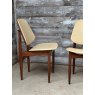 Vintage 1960's Elliots Of Newbury Teak Frame Dining Chairs