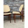 Vintage 1960's Elliots Of Newbury Teak Frame Dining Chairs