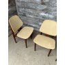 Vintage 1960's Elliots Of Newbury Teak Frame Dining Chairs