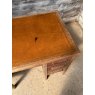 Antique Art Deco Limed Oak Kneehole Desk