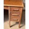Antique Art Deco Limed Oak Kneehole Desk