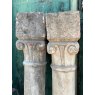 Reclaimed Antique Carved Stone Neoclassical Columns