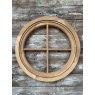 Round Oak Wooden Window (755mm Opening)