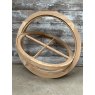Round Oak Wooden Window (755mm Opening)