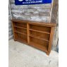 Antique Circa 1900 Solid Oak Low & Wide Bookcase