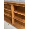 Antique Circa 1900 Solid Oak Low & Wide Bookcase