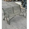 Good Antique Victorian Wrought Iron Garden Bench