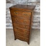 Fine Quality Edwardian Mahogany Tall & Narrow Chest Of Drawers