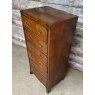 Fine Quality Edwardian Mahogany Tall & Narrow Chest Of Drawers