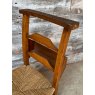 Unusual Vintage Rattan Seat Chapel Chair