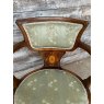 Fabulous Edwardian Inlaid & Upholstered Armchair