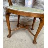 Fabulous Edwardian Inlaid & Upholstered Armchair
